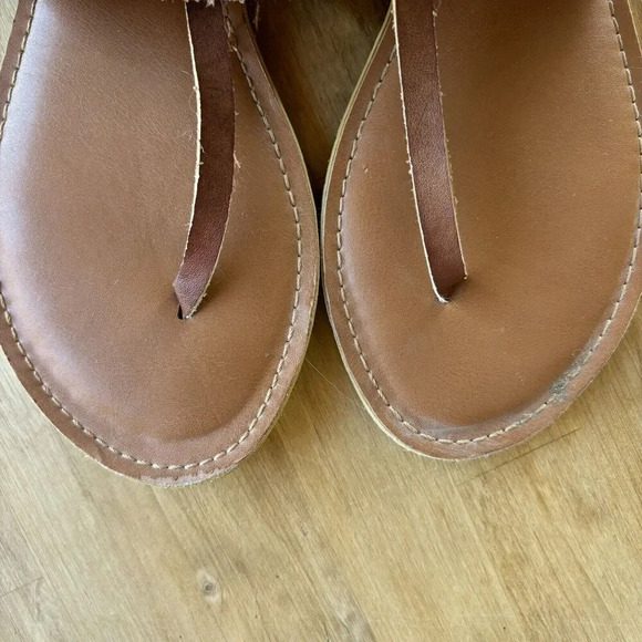 Rampage MAXXI Slip On Beige Gold Leather Casual Classic Spring Summer Sandals - Picture 2 of 4